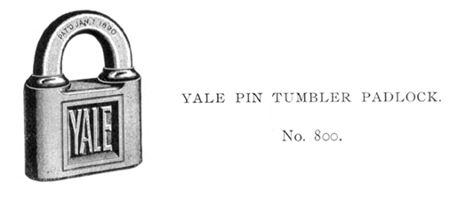 Yale-Patent-padlock